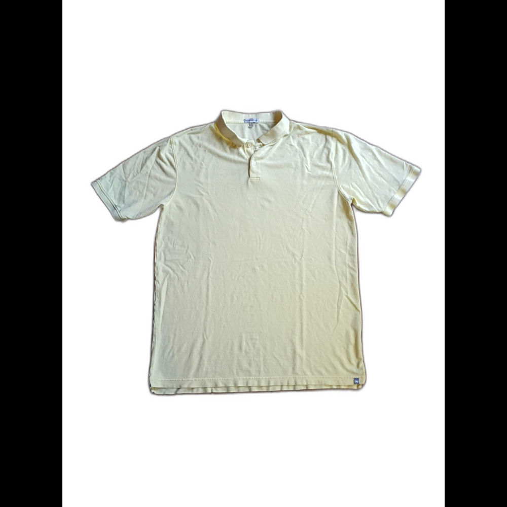 Peter Millar Mens Yellow Organic Cotton Polo Shirt LT
